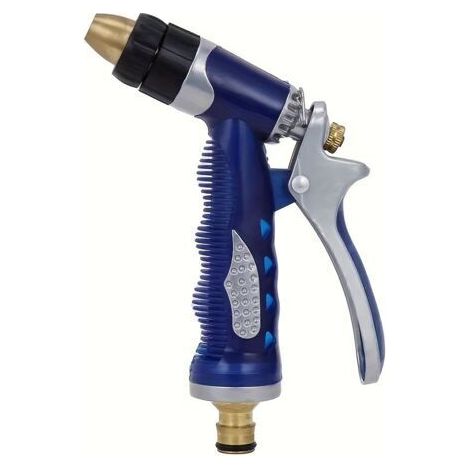 Pistolet d’Arrosage Haute Pression en Laiton – Buse Réglable, Poignée Ergonomique, Nettoyage Jardin, Pelouse, Voiture et Allées (1/4)