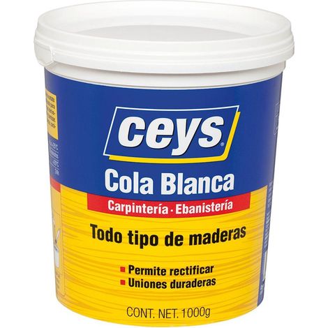 CEYS Extra starker Weißleim für Holz, großes Glas, 1 kg, 501704