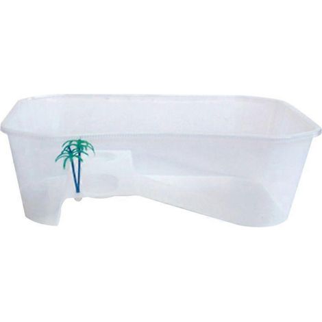 Boîte de nourrissage pour tortues avec plateforme chauffante et rampe d'accès - Accessoires pour aquarium (1/5)