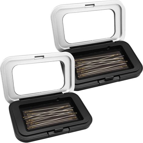 Lot de 2 Porte-épingles, Boîtier transparent, Aimant puissant, Organisateur portable, Couture et broderie (1/5)