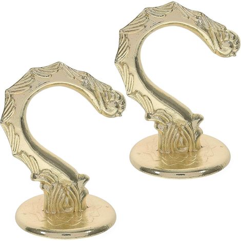 2 pièces Gancho de Metal Dorado pour Colgar Orquídeas y Plantas (1/5)