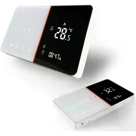 Qiumi Smart WiFi-Thermostat für Wasser-/Fußbodenheizung, Elektro-/Gasheizkessel, kompatibel mit Alexa und Google Home (1/4)