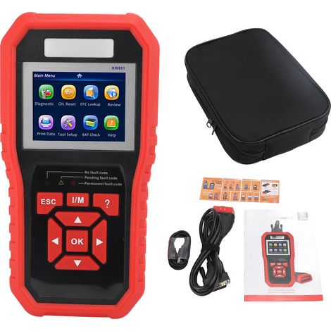GARRYFIZH Scanner OBD Auto Lecteur Codes Défaut Moteur Réinitialisation Service - Compatible Windows (1/5)