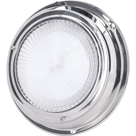 Plafonnier LED 12V avec dôme, lampe de lecture, blanc chaud, étanche à la poussière et haute luminosité, pour yacht, camping-car et bus. (1/5)