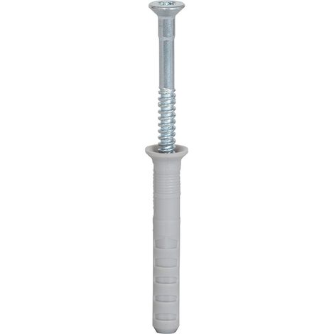 Fischer 100x Nageldübel N 8 x 100/60 S mit Nagelschraube - 048793