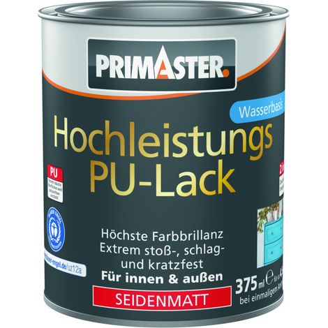 Primaster Hochleistungs PU-Lack tiefschwarz seidenmatt 375 ml