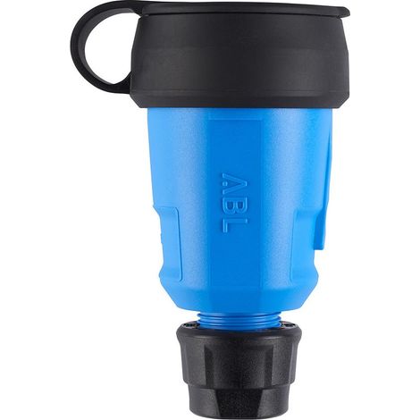 ABL Hightech Kupplung, 250V 16A IP44, Kunststoff, Blau, 100000078 (1/5)