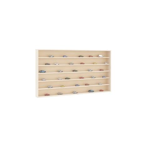 Vitrine murale avec 6 étagères 100x8,5x55 (1/5)