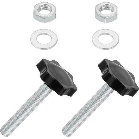 2Pcs Boutons Étoile M8 x 50mm Poignée de Serrage (1/5)