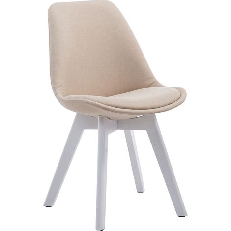 Sedia Borneo Tessuto V2 crema bianco (1/5)