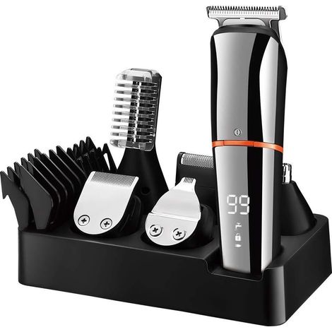 Rasoir de précision à moteur sans balais, 1 ensemble de 6 accessoires d'entretien, étanche, clé USB (1/5)
