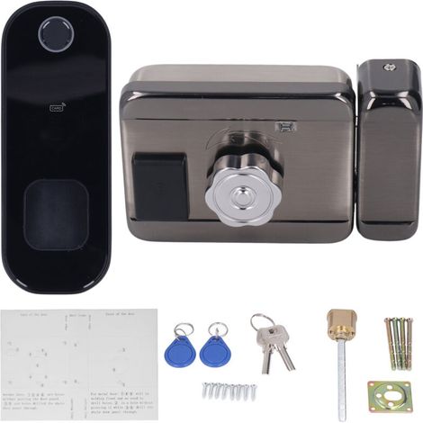 Smart Wi-Fi Door Lock, Digital Electronic Remote Control, Fingerprint Card, Password, Home Security for Tuya (1/5)