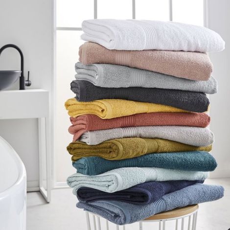 Maxi drap de bain uni ESSENTIAL - - Beige 90x150 cm (1/4)