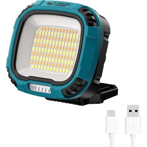 Lampe Travail, LED Lampe Inspection Rechargeable Étanche Lumière Portable COB Lampe D'atelier avec Magnétique pour Outdoor Réparation Garage (1/5)