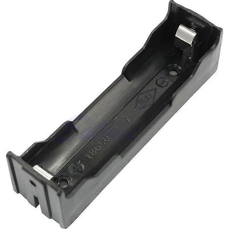 Boîte de rangement en plastique pour batterie 18650, avec 1 emplacement pour boîtier, support de batterie à clip pour boîtiers de batterie 18650 3,7 V.
