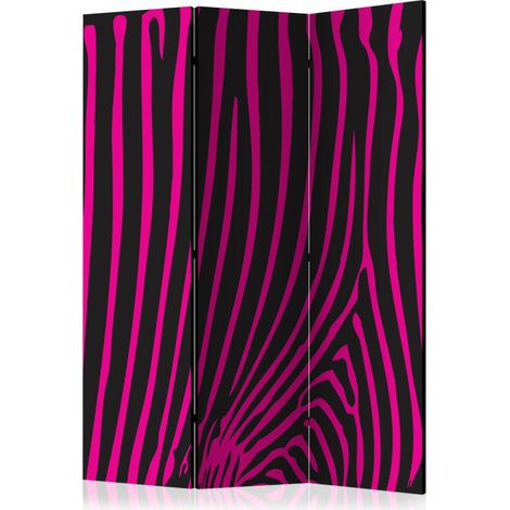 Paravent 3 Volets "Zebra Pattern Violet" 135x172cm (1/2)