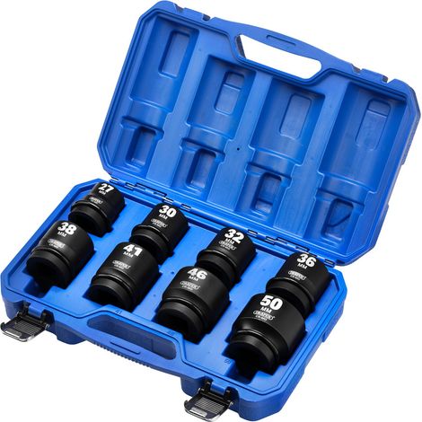 Draper 20209 Draper HI-TORQ Metric Impact Socket Set, 1"" Sq. Dr. (8 Piece)