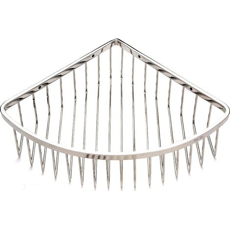 Panier d'angle de douche en acier inoxydable, étagère de rangement murale, organisateur (1/5)