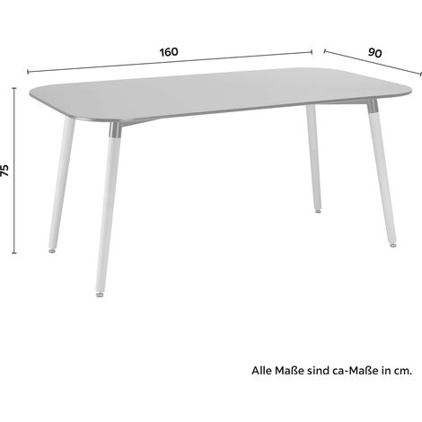 Mömax Esstisch Anuk Schwarz MDF ca. 160x90 cm (1/5)