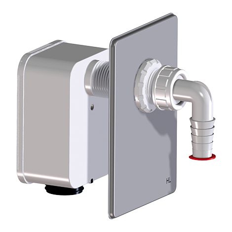 HL4000.1 Komplettierset Einzelanschluss zu Waschgeräte-UP-Sifon HL4000.0