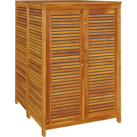 Cofre de almacenaje para muebles de jardín 70 x 87 x 104 cm madera maciza de acacia 020013045