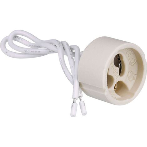Douille En Céramique, Gu10, 250 V, Blanc, Blister
