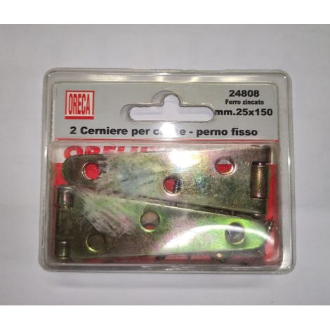 ORECA - CERNIERA PER CASSE CON PERNO FISSO 25X150MM PZ2
