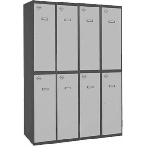 Taquilla 1800x1200x500 SIMONLOCKER PROFESIONAL TANDEM 4/8 300 (1200) AN/GR marca SIMONRACK