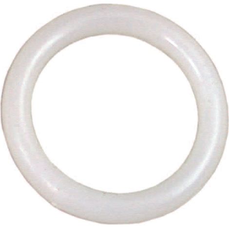Anelli per scorritenda tubolari in plastica bianco - ø mm.30-40