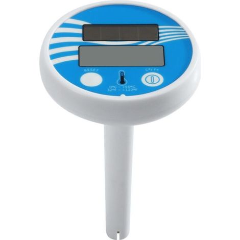 Thermomètre solaire flottant pour piscine, spa et bassin à poissons. Thermomètre numérique pour l'eau chaude, idéal pour baignoire, bassin et aquarium. (1/5)