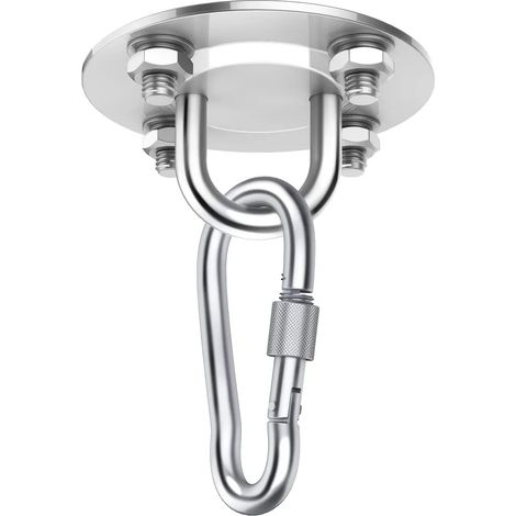 Gancho de techo para silla colgante, gancho de techo de acero inoxidable para fijar hamaca (1/5)