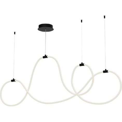 Lampadario led redo group henk 01-3557 sand black 2700lm dimmerabile lampada soffitto ultramoderna