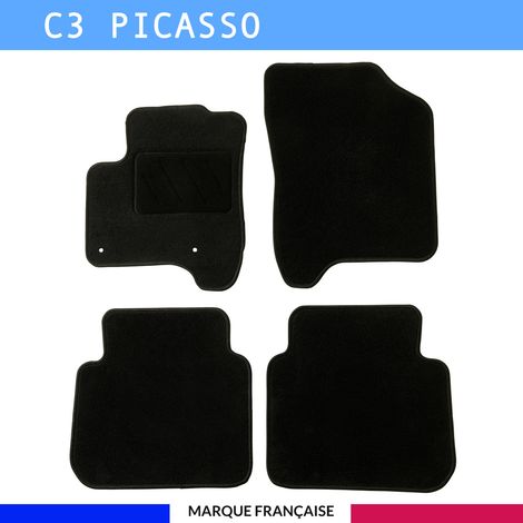 Tapis de voiture - Sur Mesure pour C3 PICASSO (2009 - 2016) - 4 pièces - Tapis de sol antidérapant pour automobile (1/4)