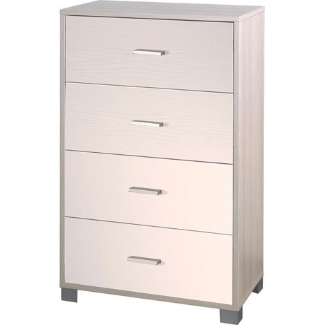 Mobile 4 Cassetti 70x112x41 cm Olmo Chiaro/Bianco Fiammato (1/2)