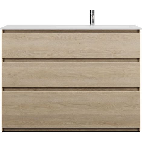 burgbad Lin20 Lavabo bajo para lavabo blanco brillante a ras de
