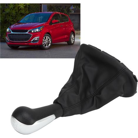 (Exklusiv in Mexiko erhältlich) Chevrolet Spark Schaltknauf-Staubschutzkappen-Set mit integriertem Schaltknauf, mattschwarz (1/5)