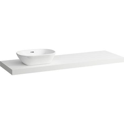 LAUFEN LANI Plan de toilette, une découpe à gauche,