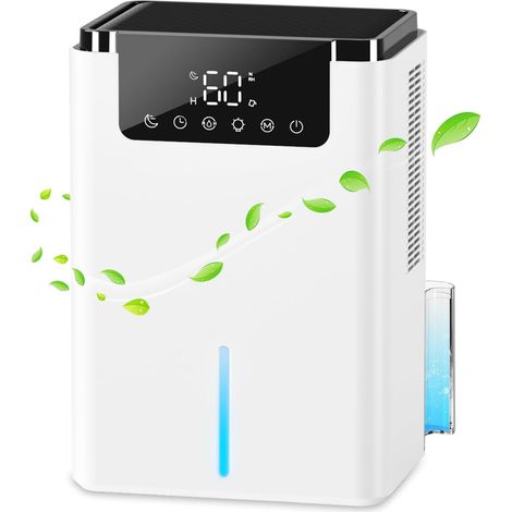 Dehumidifiers for Home, 2.5 L Dehumidifier,Dehumidifiers for Drying Clothes with Auto Defrost Function,2 Working Modes,Ultra Quiet Dehumidifier for Bedroom,Bathroom，60W (1/5)
