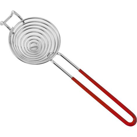 Séparateur de jaune d'œuf en acier inoxydable, ustensile de cuisine, séparateur de blanc d'œuf - rouge (1/5)