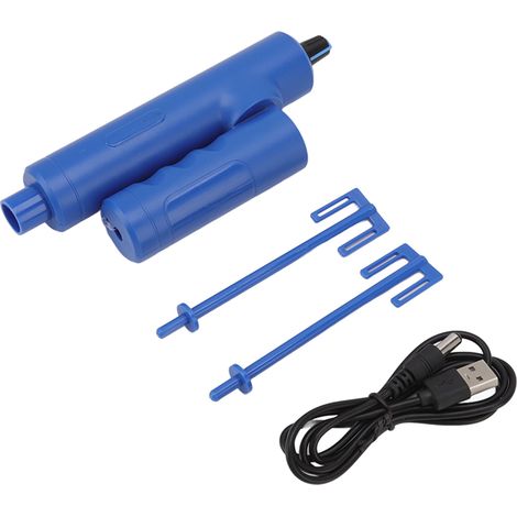 Malaxeur électrique pliable pour résine époxy, mélangeur portatif pour peinture, céramique, glaçure et pigment, bleu (1/5)