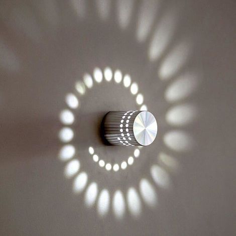 Applique Murale - Moderne - Spirale - LED 3W - Aluminium - Lumière Blanche (1/4)