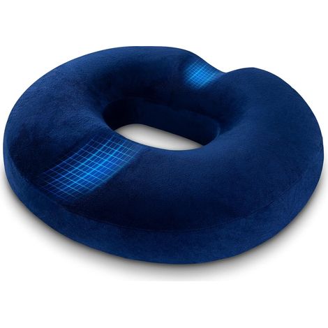Donut-Kissen aus Memory-Schaum zur Linderung von Hämorrhoiden, Steißbeinkissen für Rollstuhl, Autositz, Büro, Outdoor-Nutzung (1/5)