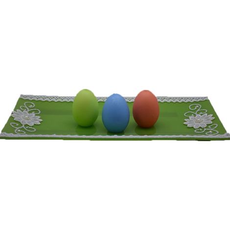 Decorazioni pasquali piatto centrotavola con candele uova di pasqua idea regalo arredo casa (1/5)