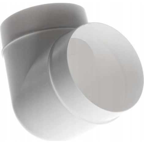 Accessorio ventilazione europlast Kolano Okrągłe plastica 125 mm (1/2)