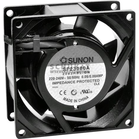 Sunon SF23080A2083HSL Ventola assiale 230 V/AC 39.07 m³/h (L x L x A) 80 x 80 x 38 mm (1/2)