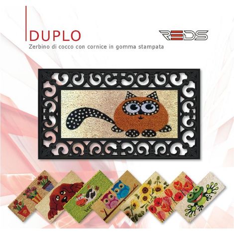 Zerbino gomma cocco duplo 45x75 reds