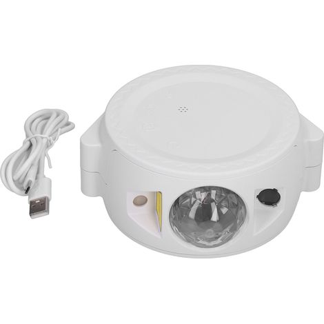 LED-Projektionslampe, Nachtlicht, App-Steuerung für Schlafzimmer und Partydekoration, Sternenprojektor, RGB, USB, 75 W, ABS