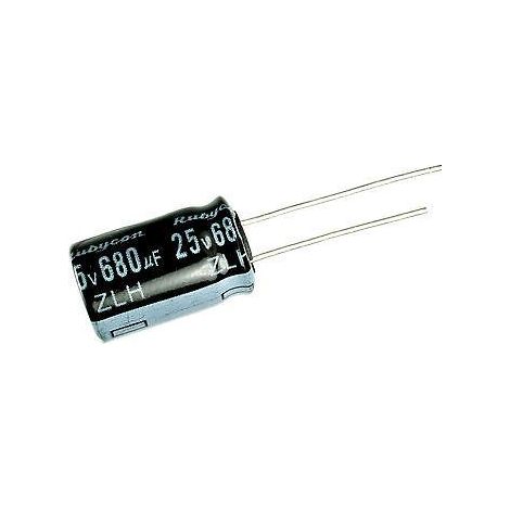 Condensatore elettrolitico 680uf 25v 105ºc Dimensioni 10x20mm 680mf25v105