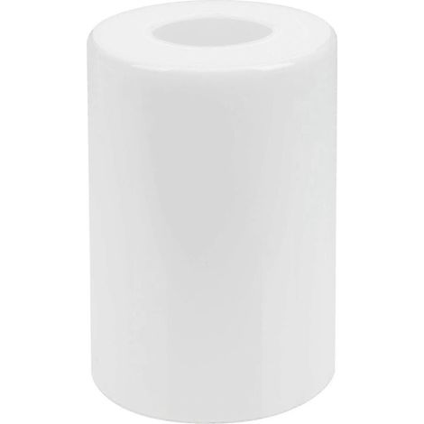 Abat-jour en verre transparent blanc, tube droit 2026, diffusion douce de la lumière, remplacement durable pour lampes, 1 pièce (1/4)
