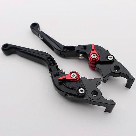 Frein à double disque, klaxon pour véhicule électrique, moto électrique, pompe à poussée latérale, frein modifié, guidon, réglage, poignée en alliage d'aluminium, tringle de traction AC (une paire noi (1/5)